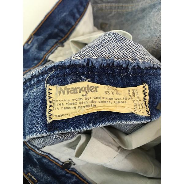 古着 80s USA製 Wrangler 13MWZ ブルー デニム パンツ ジーンズ 古着 80s USA製 Wrangler 13MWZ ブルー デニム パンツ ジーンズ