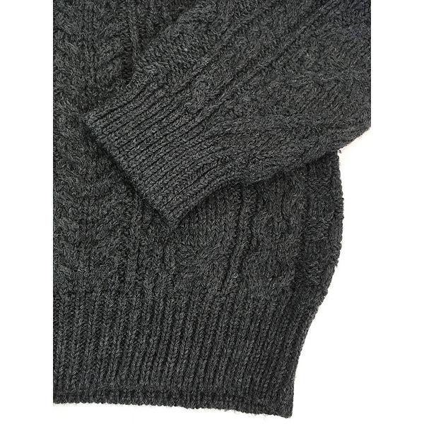 古着 90s Ireland製 Celtic Country ノルディック ボーダー アラン フィッシャーマン ニット セーター L 古着 90s Ireland製 Celtic Country ノルディック ボーダー アラン