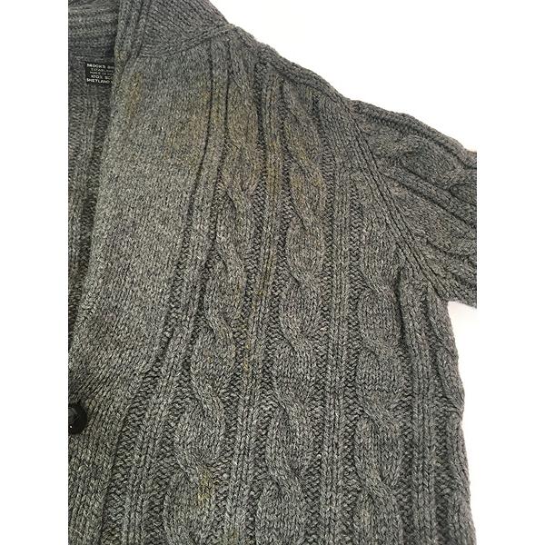 古着 70s Brooks Brothers ケーブル編み ローゲージ シェットランド