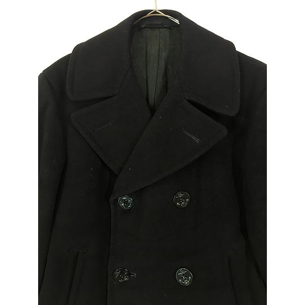 古着 60s 米軍 US NAVY ミリタリー 防水 防寒 メルトン ウール Pコート