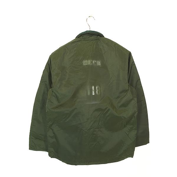 古着 70s 米軍 USN 「ECW IMPERMEABLE」 2段 白ステンシル 防寒 防水