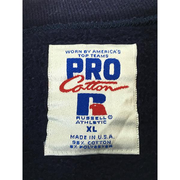 古着 90s USA製 Russell Pro Cotton 「RUSSELL」 前V セットイン 
