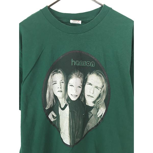 古着 90s USA製 Hanson フォト ポップ ロック バンド Tシャツ L : 古着