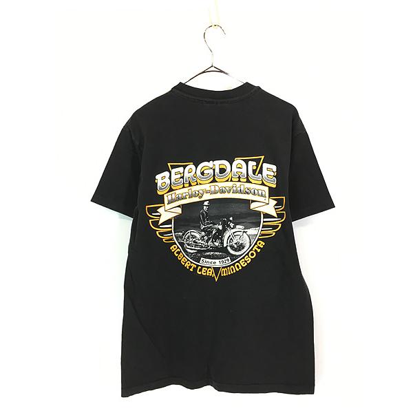 古着 90s USA製 HARLEY DAVIDSON 「No1」 ロゴ Tシャツ M : 古着屋