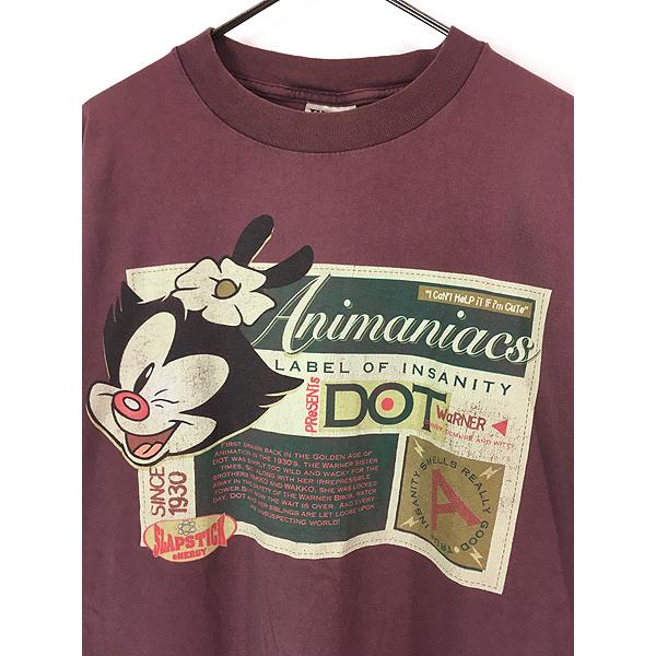 古着 90s ANIMANIACS アニマニアックス TV アニメ キャラクター T
