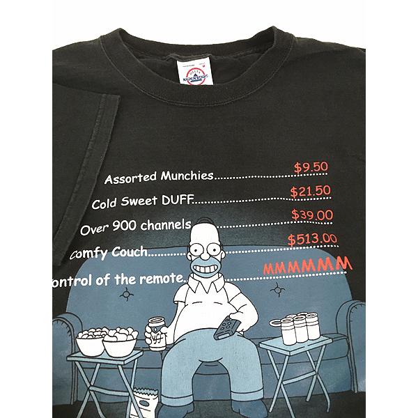 古着 00s USA製 The Simpsons シンプソンズ ホーマー 快適 古着 00s USA製 The Simpsons シンプソンズ ホーマー 快適