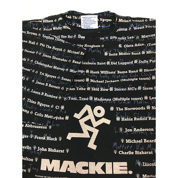 マッキー社　アンティーク　ヴィンテージ　希少　レア 古着 90s USA製 MACKIE 豪華 ミュージシャン マッキー 音響 メーカー