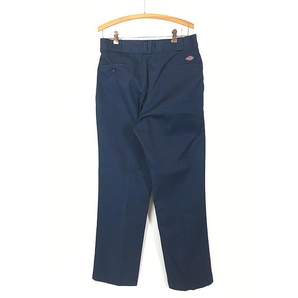 90s USA製 Dickies874 ネイビー ワークパンツ チノパン W34 Dickies ディッキーズ 874 ワークパンツ チノパンツ ブルー ネイビー