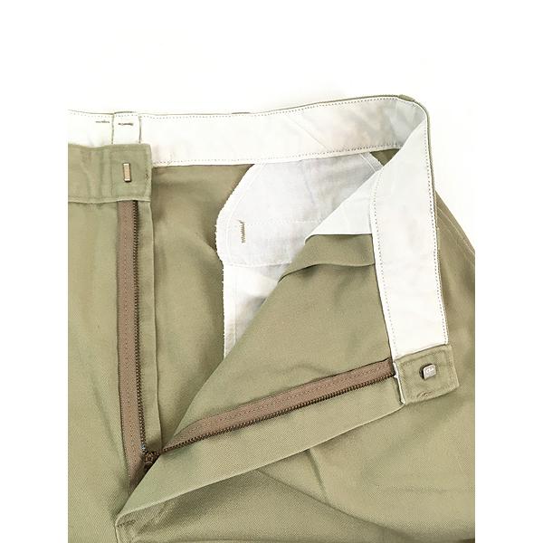 古着 90s USA製 Dickies 2タック コットンツイル ワーク チノ パンツ