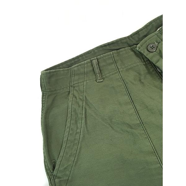 古着 70s 米軍 US ARMY 100%コットンサテン ミリタリー ベイカー 
