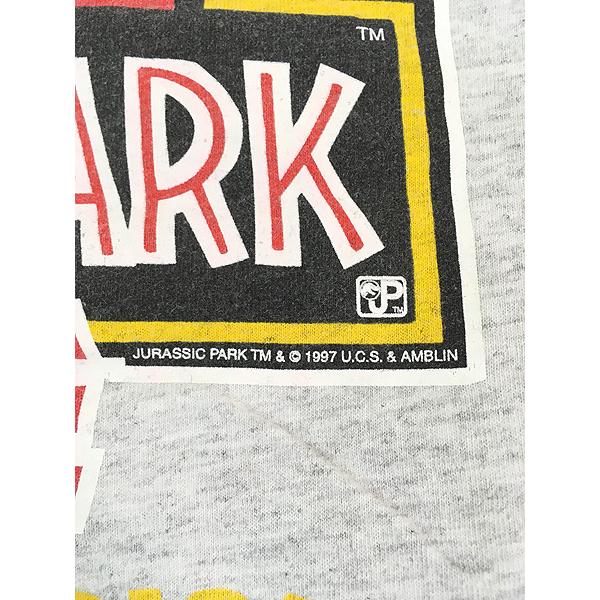 90s USA製 ムービーT ロンT ジュラシックパーク ブラック 90s USA製 ムービーT ロンT ジュラシックパーク ブラック 古着