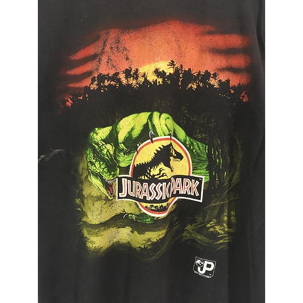 古着 90s USA製 JURASSIC PARK ジュラシックパーク 恐竜 ムービー Tシャツ M位 古着 古着 90s USA製 JURASSIC PARK ジュラシックパーク 恐竜 ムービー T