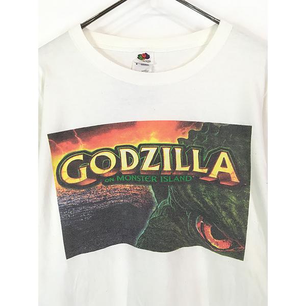 古着 Godzilla on Monster  ゴジラ 特撮 ムービー Tシャツ L 古着 古着 Godzilla on Monster Island ゴジラ 特撮 ムービー Tシャツ L