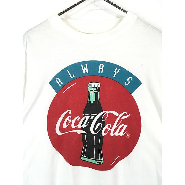 古着 90s Coca-Cola コーラ 企業 BIG プリント Tシャツ L : 古着屋
