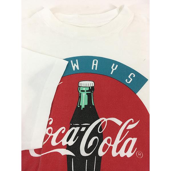 古着 90s Coca-Cola コーラ 企業 BIG プリント Tシャツ L : 古着屋