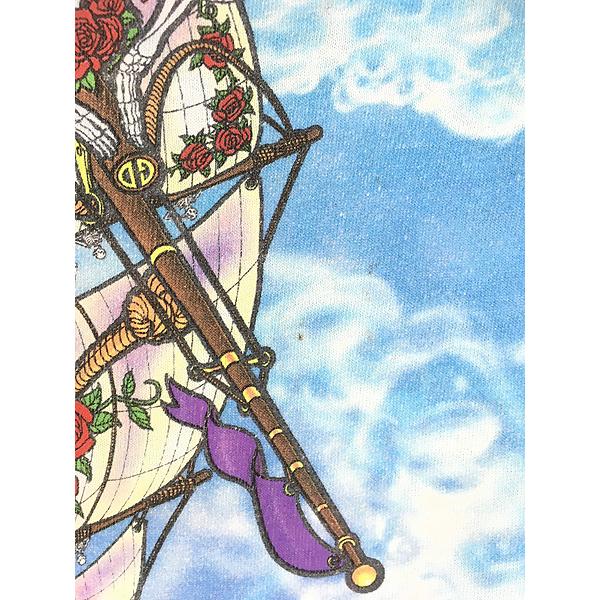 古着 90s USA製 Grateful Dead 「Ship of Fools」 スカル ローズ
