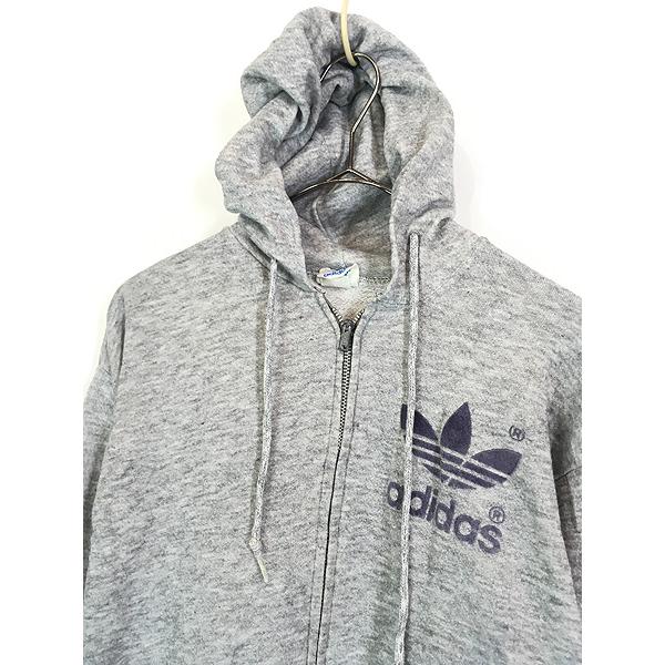 古着 80s USA製 adidas トレフォイル フロッキー プリント 古着 80s USA製 adidas トレフォイル フロッキー プリント