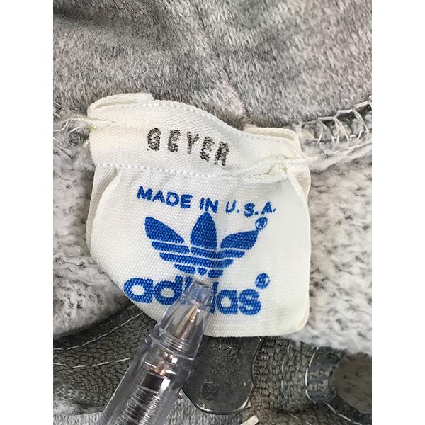 古着 80s USA製 adidas トレフォイル フロッキー プリント 古着 80s USA製 adidas トレフォイル フロッキー プリント
