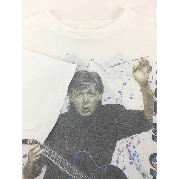 古着 90s The Beatles Paul McCartney 「World Tour 1990」 ツアー ロック ミュージック パキ綿 Tシャツ M 古着 90s The Beatles Paul McCartney 「World Tour 1990」 ツアー