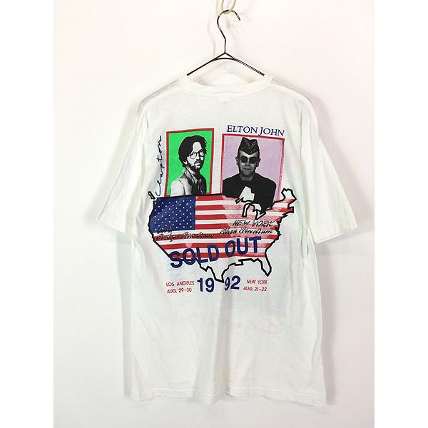 古着 90s Elton John & Eric Clapton 「1992 Summer Concert」 ロック