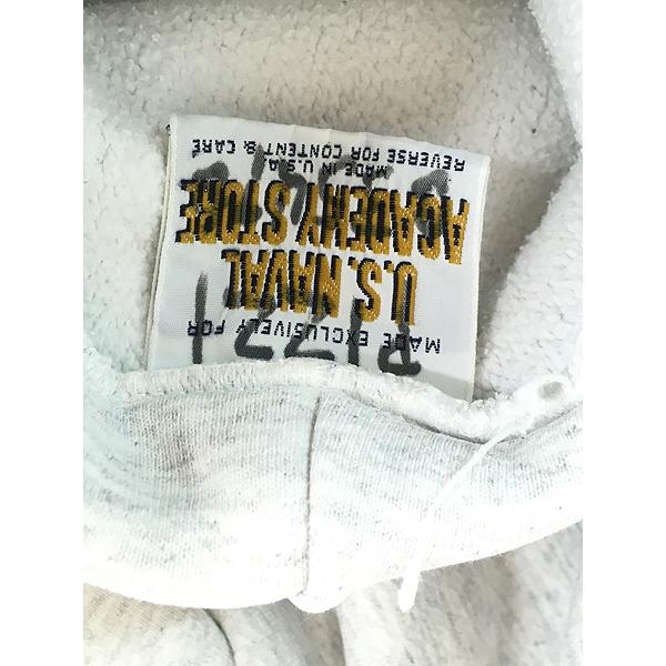 古着 90s USA製 Naval Academy 「NAVY」 ミリタリー リバース タイプ