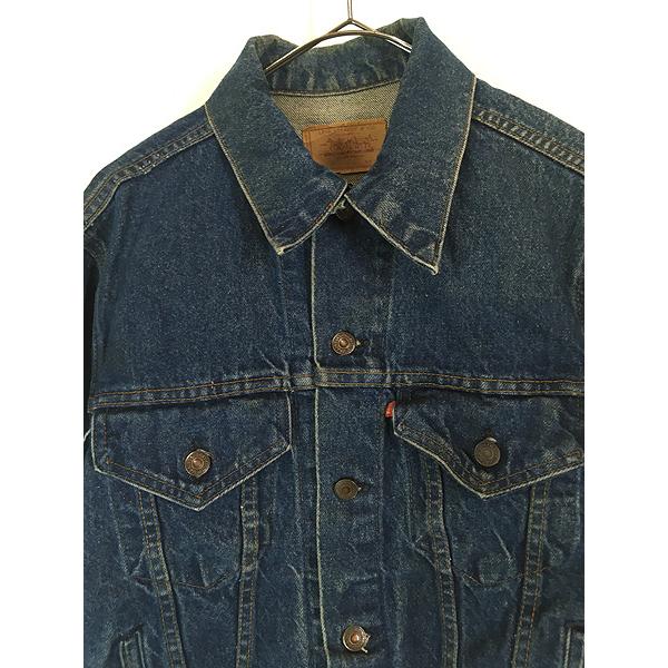 古着 70s USA製 Levi's 70506-0216 ハンド ポケット付 濃紺 古着 70s USA製 Levi's 70506-0216 ハンド ポケット付 濃紺