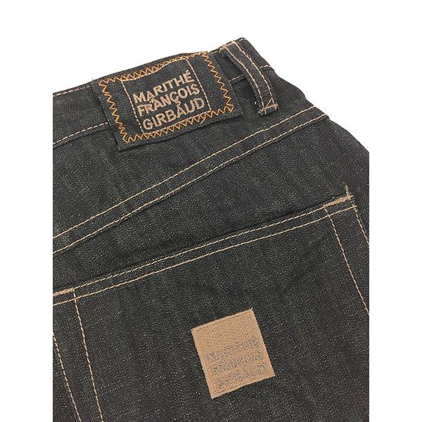古着 00s MARITHE FRANCOIS GIRBAUD 真紺 デニム デザイン