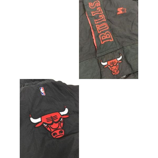 キッズ 古着 90s Starter NBA CHICAGO BULLS ブルズ パデット ハーフ