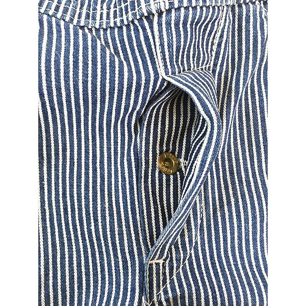 キッズ 古着 70s USA製 Lee ヒッコリー デニム ワーク オーバーオール