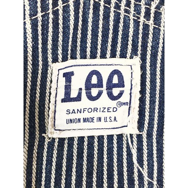 Lee オーバーオール サロペット ヒッコリー 古着 USA Lee（リー） LEE ARCHIVES 40s 復刻 ヒッコリー オーバーオール 38