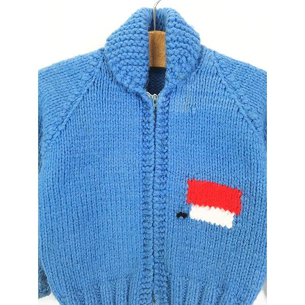 キッズ 古着 70s Snoopy スヌーピー ハンドメイド ヘビー ニット
