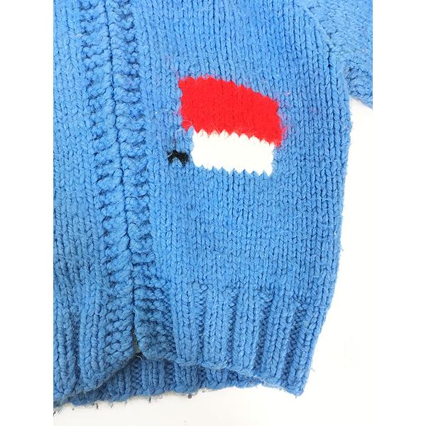 キッズ 古着 70s Snoopy スヌーピー ハンドメイド ヘビー ニット