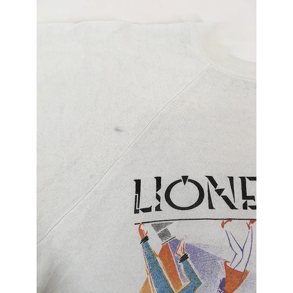 レディース 古着 80s USA製 LIONEL RICHIE 「DANCiNG ON THE CEILiNG」 シンガー スウェット トレーナー L 古着 レディース 古着 80s USA製 LIONEL RICHIE 「DANCiNG ON THE CEILiNG