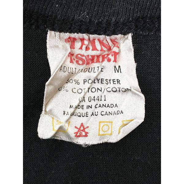 レディース 古着 80s 製 The Who ロック バンド リンガー Tシャツ 黒 M 古着 レディース 古着 80s Canada製 The Who ロック バンド リンガー T