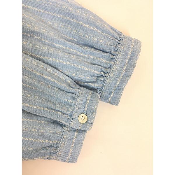 レディース 古着 LL Bean チロリアン柄 ピンタック フランネル