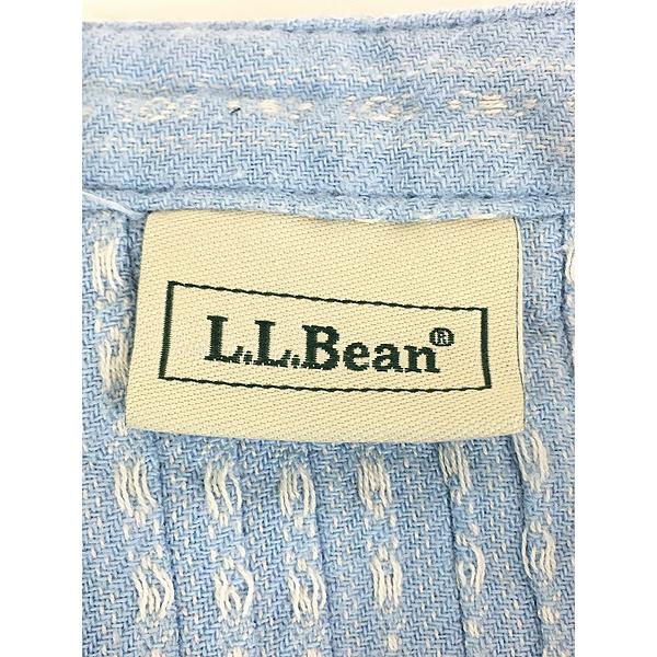 レディース 古着 LL Bean チロリアン柄 ピンタック フランネル