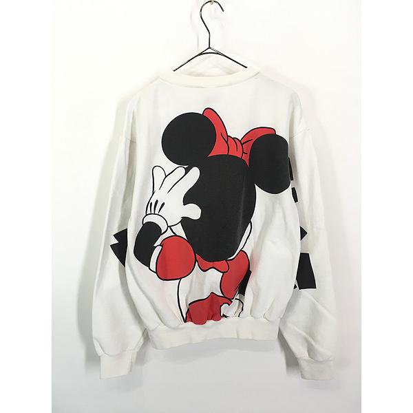 レディース 古着 90s USA製 Disney ミニーちゃん BIG 両面 プリント