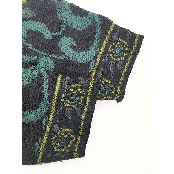 レディース 古着 JONES NEW YORK オリエンタル 花 フラワー ウール