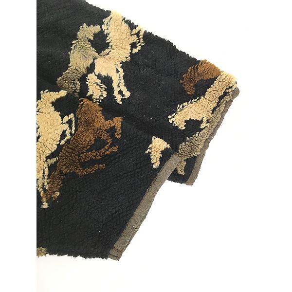 レディース 古着 Canada製 TSUNAMI 馬 ホース アニマル 総柄 フリース