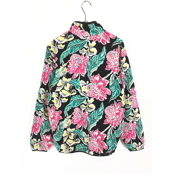 レディース 古着 15s Patagonia 花 フラワー 総柄 スナップT シンチラ