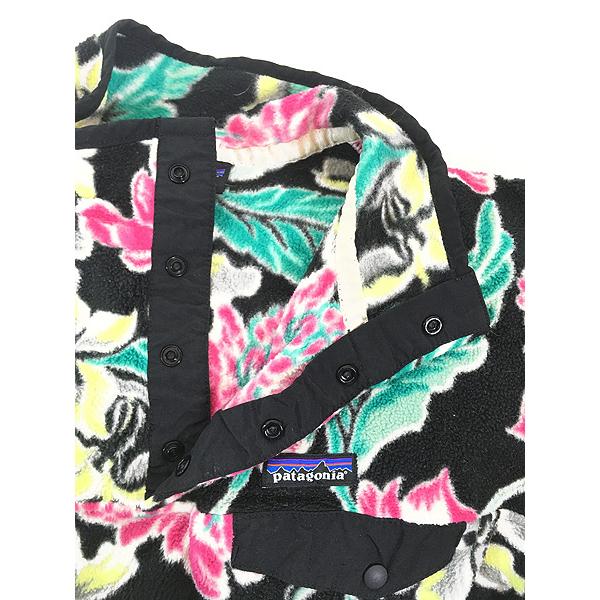 レディース 古着 15s Patagonia 花 フラワー 総柄 スナップT シンチラ