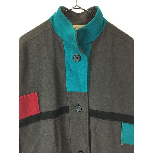 レディース 古着 80s INTERNATIONAL SCENE カラフル ブロック