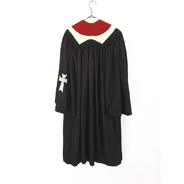 レディース 古着 60s Lynch Kelly ベロア 切替 十字架 ヴィンテージ