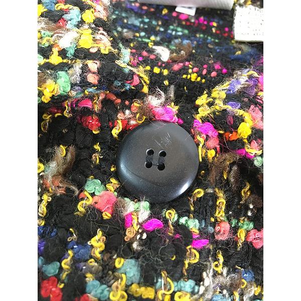 レディース 古着 CHICO'S DESIGN カラフル ツイード ウール ニット