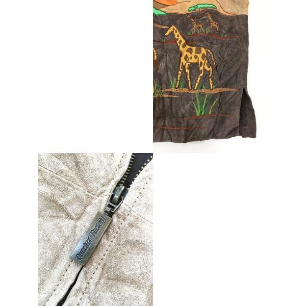 レディース 古着 the Quacker Factory アフリカ サバンナ 虎 キリン 象