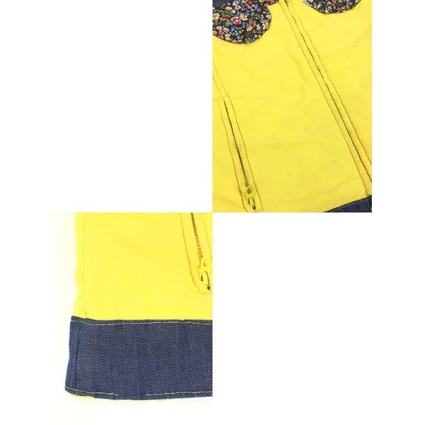 レディース 古着 70s USA製 SKI Levi's 花柄 デニム 切替 パデット