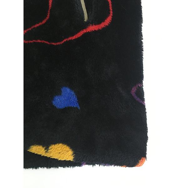 レディース 古着 80-90s カラフル ハート ショールカラー ボア