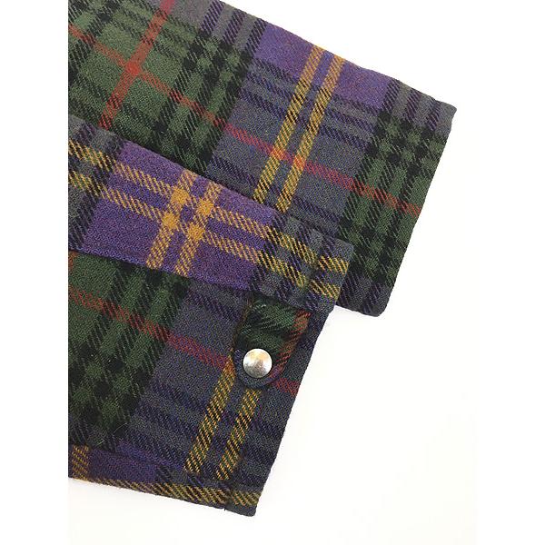 レディース 古着 90s USA製 WoolRich 裏地 キルティング チェック 総柄