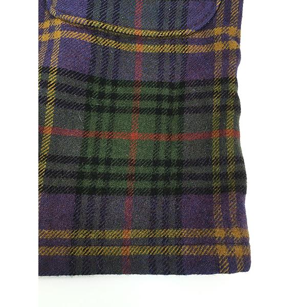 レディース 古着 90s USA製 WoolRich 裏地 キルティング チェック 総柄