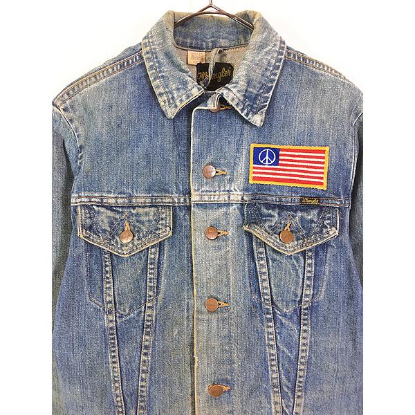 レディース 古着 70s USA製 WRANGLER 蝶 星条旗 ピース ワッペン レディース 古着 70s USA製 WRANGLER 蝶 星条旗 ピース ワッペン